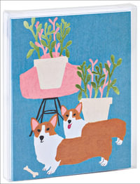 Two Corgis - Notecard Set : 10 Notecards and Envelopes - ANNE BENTLEY