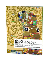 Golden, Gustav Klimt : Wrapping Paper Book - GUSTAV KLIMT