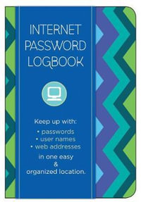 Internet Password Logbook - Pattern (Hardcover) : Keep track of usernames, passwords, web addresses in one easy and organized location - Race Point Publishing