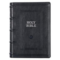 KJV Study Bible Black Faux Leather - Christian Art Gifts