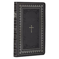 KJV Deluxe Gift Bible Black Cross Faux Leather - Christian Art Gifts