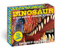 Dinosaurs - Family Puzzle & Book : A 550-Piece Jigsaw Puzzle Featuring the T-Rex Handbook! - Julius  Csotonyi