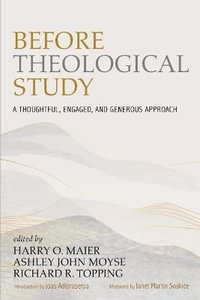 Before Theological Study - Harry O. Maier