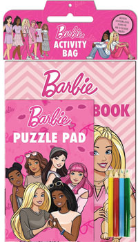 Barbie: Activity Bag : Includes Colouring Book, Puzzle Pad and 4 Coloured Pencils - Mattel