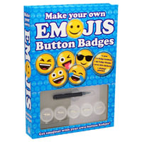 Make Your Own Emoji's Button Badges - Imagine That