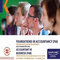 FAB - ACCOUNTANT IN BUSINESS - POCKET NOTES - Kaplan Publishing