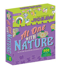 At One with Nature: Color-In Book & Puzzle : Includes 500-Piece Color-In-Jigsaw Puzzle, Coloring Book and 6 Coloring Markers! - Igloobooks