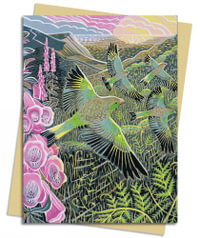 Annie Soudain: Foxgloves and Finches Greeting Card Pack : Pack of 6 - Flame Tree Studio