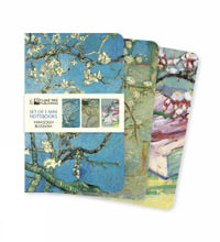 Vincent van Gogh: Blooms - Mini Notebook Collection (Set of 3) : Lined Pages, Sturdy Cover - FLAME TREE STUDIO