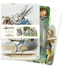 Alice in Wonderland - Midi Notebook Collection (Set of 3) : Lined Pages, Sturdy Cover - FLAME TREE STUDIO