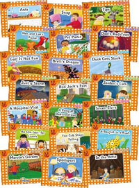 Jolly Phonics Orange Level Readers Complete Set : In Precursive Letters (British English Edition) - Louise Van-Pottelsberghe