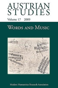 Words and Music : Austrian Studies - Judith Beniston