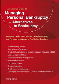 Managing Personal Bankruptcy - Alternatives to Bankruptcy - David Marsh