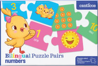 Bilingual Puzzle Pairs - Numbers : Double-sided Puzzle. Play & learn in English and Spanish! - Susie Jaramillo