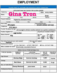 Employment - Gina Tron