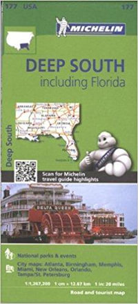 USA Deep South : Michelin Zoom Road Map - Michelin Road Map