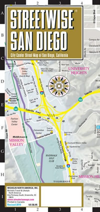 University Of San Diego Map Streetwise Map San Diego- Laminated City Center Street Map Of San Diego,  City Plans By Michelin | 9782067238893 | Booktopia