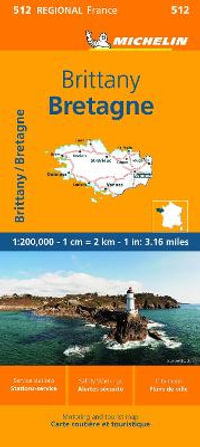 Brittany - Michelin Regional Map 512 : Michelin Maps - Michelin