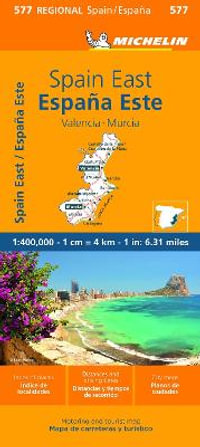 Spain East, Valencia, Murcia - Michelin Regional Map 577 : Michelin Regional Spain - Michelin