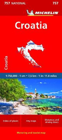 Croatia - Michelin National Map 757 : Michelin Maps - Michelin