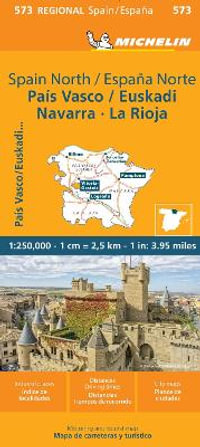 Pais Vasco Navarra Euskadi La Rioja - Michelin Regional Map 573 : Map - Michelin