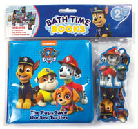 Paw Patrol: Bath Time Books : with Suction Cups and Mesh Bag - Phidal Publishing