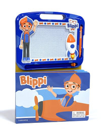 Blippi: Activity Book Learning, Writing, Sketching with Magnetic Drawing Doodle Pad for Kids : Storybook & Magnetic Drawing Kit - Phidal Publishing