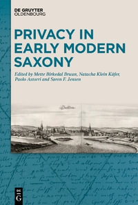 Privacy in Early Modern Saxony - No Contributor