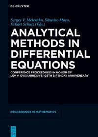 Analytical Methods in Differential Equations - No Contributor