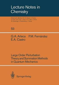 Large Order Perturbation Theory and Summation Methods in Quantum Mechanics : Lecture Notes in Chemistry - Gustavo Arteca