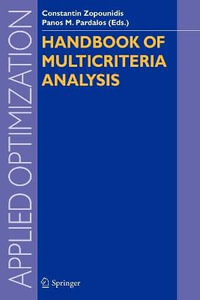 Handbook of Multicriteria Analysis : Applied Optimization - Constantin Zopounidis