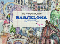 Barcelona Original : 20 Postcards Book - Lapin