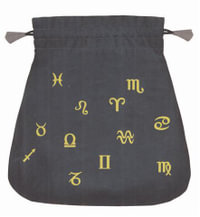 Astrological Tarot Bag : Velvet Tarot Card Deck Bag - Scarabeo Lo