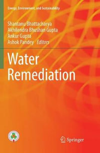 Water Remediation : Energy, Environment, and Sustainability - Shantanu Bhattacharya