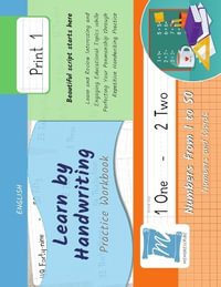 Learn by Handwriting, Practice Workbook - Numbers from 1 to 50 - Words and Numbers - Print, Level 1 : Children and Adults. Repetition, Fast Learning, Memory, Focus - English - Jessica Cobo