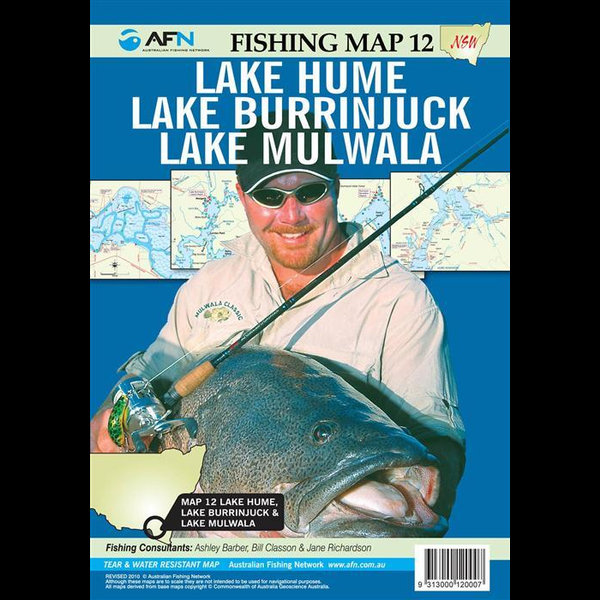 Lake Hume Fishing Map Lake Hume, Lake Burrinjuck & Lake Mulwala : Afn Fishing Map 12, Nsw Lakes 3  By Bill Classon | 9313000120007 | Booktopia