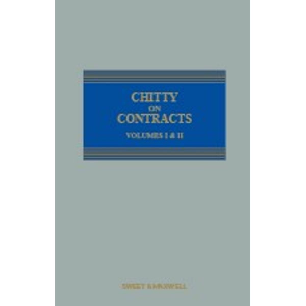 Chitty on Contracts Vols 1 & 2, 2 volume set by Professor Hugh