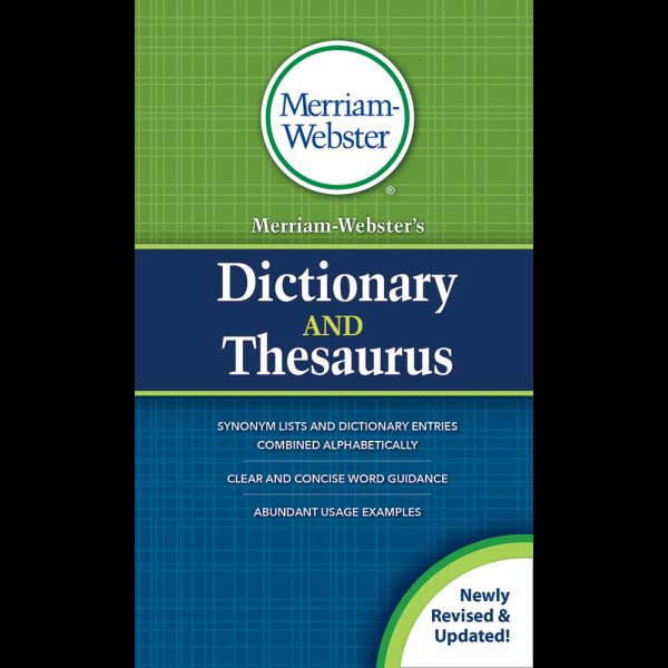 Merriam Webster S Dictionary And Thesaurus Revised And Updated By Merriam Webster 9780877797425 Booktopia