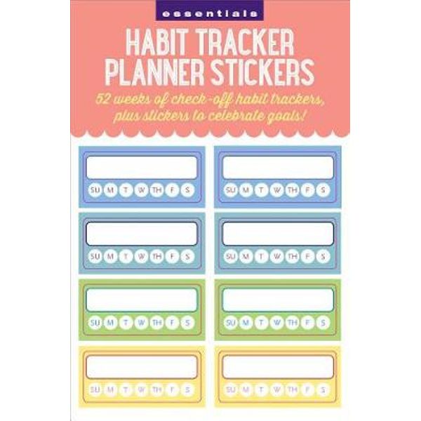 Essentials Habit Tracker Planner Stickers (52 weeks of stickers):  9781441328496: Peter Pauper Press: Office Products