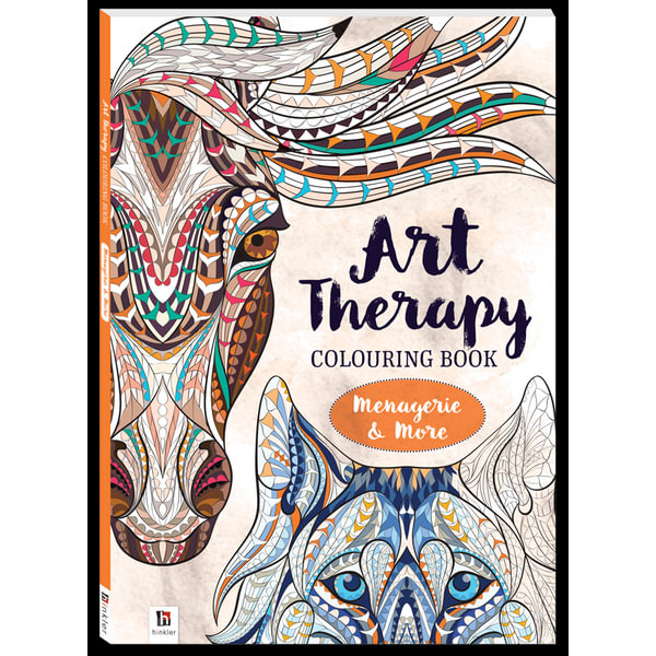 Art Therapy Colouring Book Menagerie & More, ArtTherapy by Hinkler