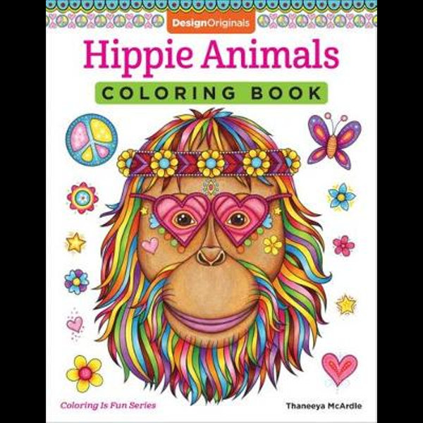 Download Hippie Animals Adult Coloring Book Coloring Is Fun By Thaneeya Mcardle 9781497202085 Booktopia