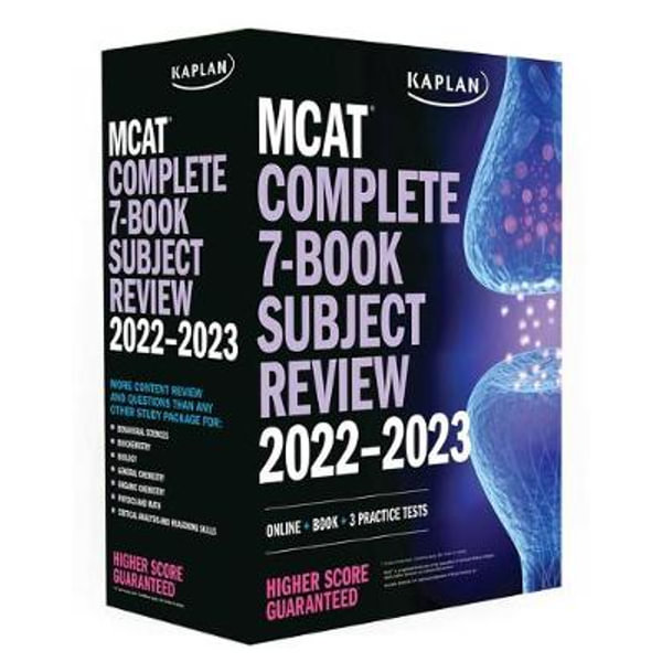 Kaplan Mcat Complete 7 Book Subject Review 2022 2023 Kaplan Test Prep By Kaplan Test Prep 9781506277424 Booktopia