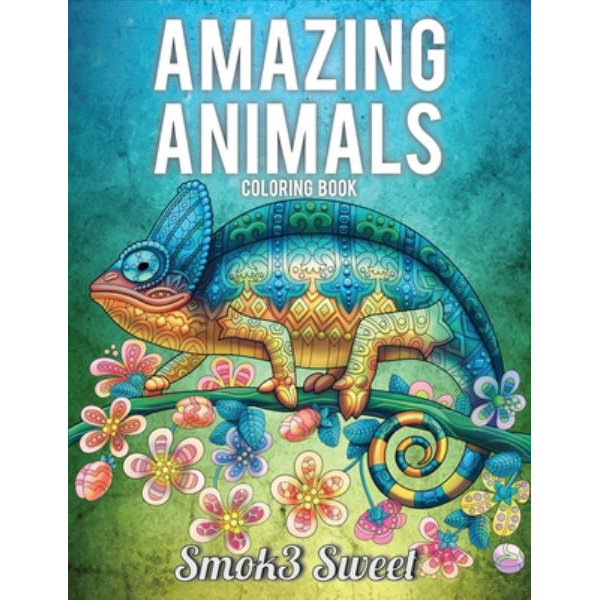 Download Amazing Animals Coloring Book Adult Coloring Book Design Pattern For Anger Reducing Mandala Animal Coloring Book By Smok3 Sweet 9781694081476 Booktopia