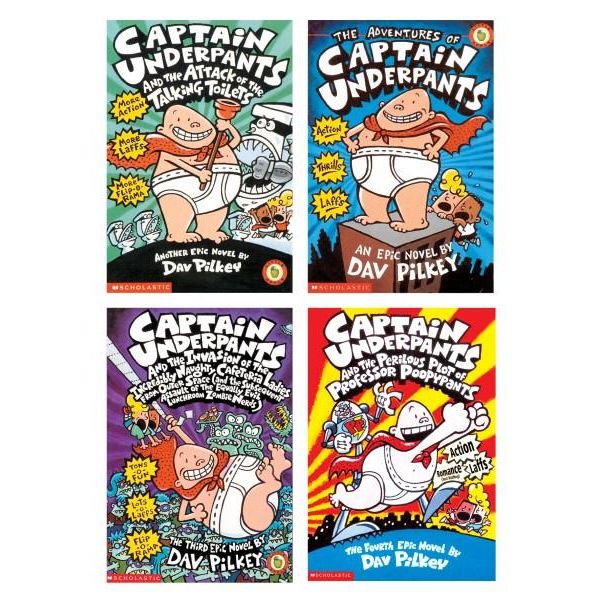 Captain Underpants Movie Box Set 1-4, Captain Underpants by Dav Pilkey |  9781742763248 | Booktopia