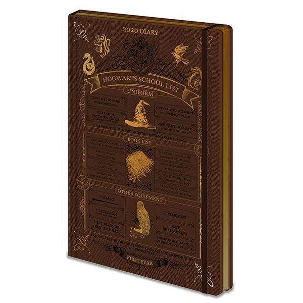 Harry Potter (Hogwarts School List) - 2020 Diary, Leather-Covered ...