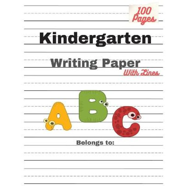 Kindergarten Writing Paper With Lines by Ltd Kids, 120 handwriting  practice paper with dotted lines for kids, 9784033489032