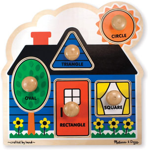 First Shapes - Jumbo Wooden Knob Puzzle - Melissa & Doug