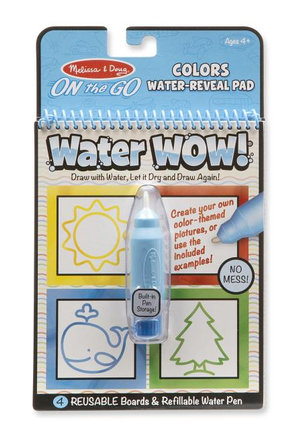 Water Wow! - Water Reveal Pad - Colors & Shapes  : On the Go - Travel Activity Book - Melissa & Doug