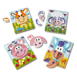 First Play Wooden Jigsaw Puzzle Set : Farm - Melissa & Doug