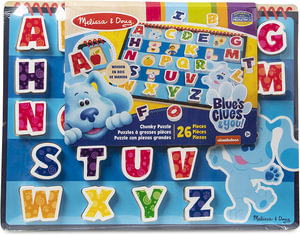 Blues Clues & You Wooden Chunky Alphabet Puzzle - 26 Pieces - Melissa & Doug